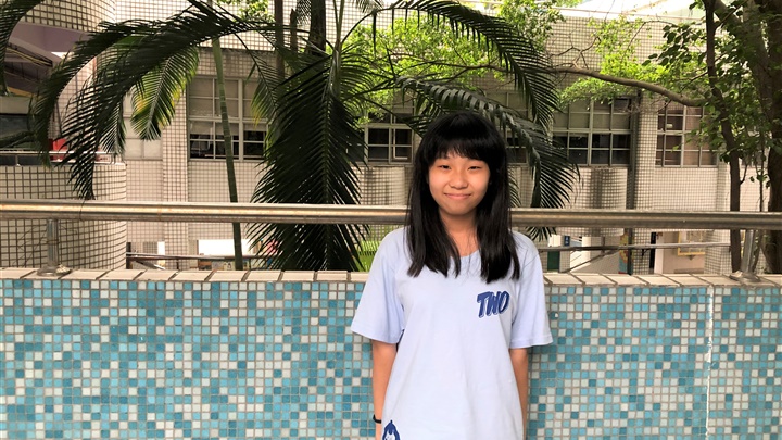 趙凌涵希望未來能到外國讀書，因此不斷精進英文能力為夢想鋪路。